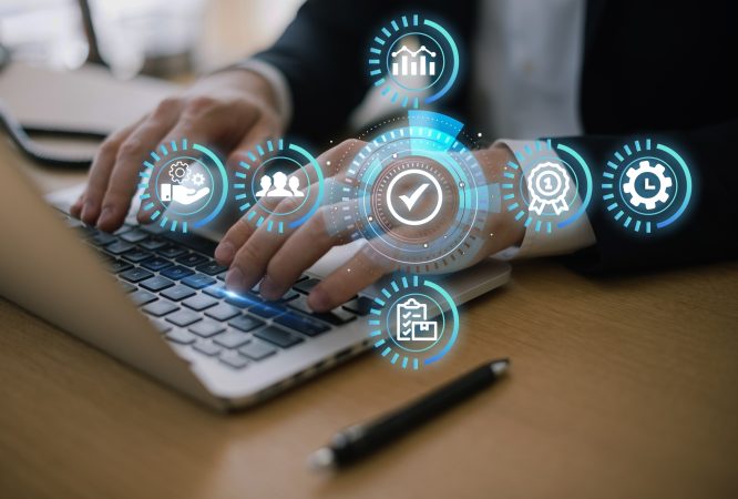 Students gaining hands-on experience in programming, networking, and information systems during the OTHM Level 5 Diploma in Information Technology course.